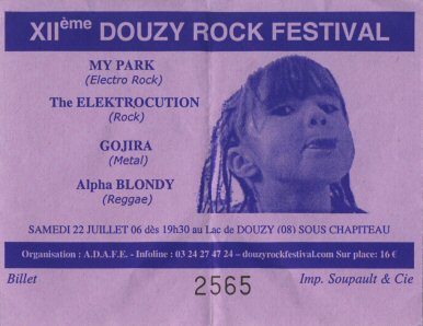 Place du 12e festival rock de Douzy